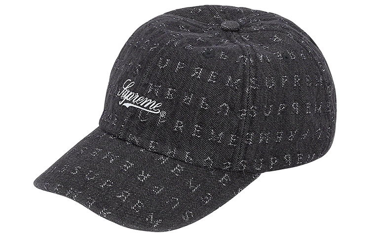 Supreme SS20 Week 8 Jacquard Logos Denim 6-PanelLogo