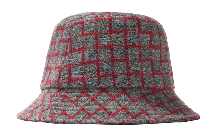 Stussy Brent Check Wool Bucket Hat