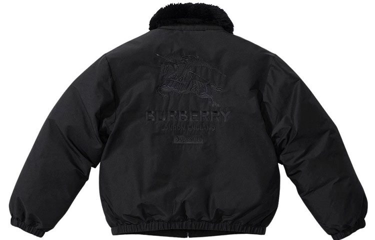 Supreme S2S2 Week 3 x Burberry Shearling Collar Down Puffer Jacket
