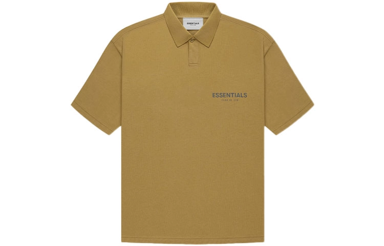 Fear of God Essentials FW21 Ss Polo Amber LogoPolo