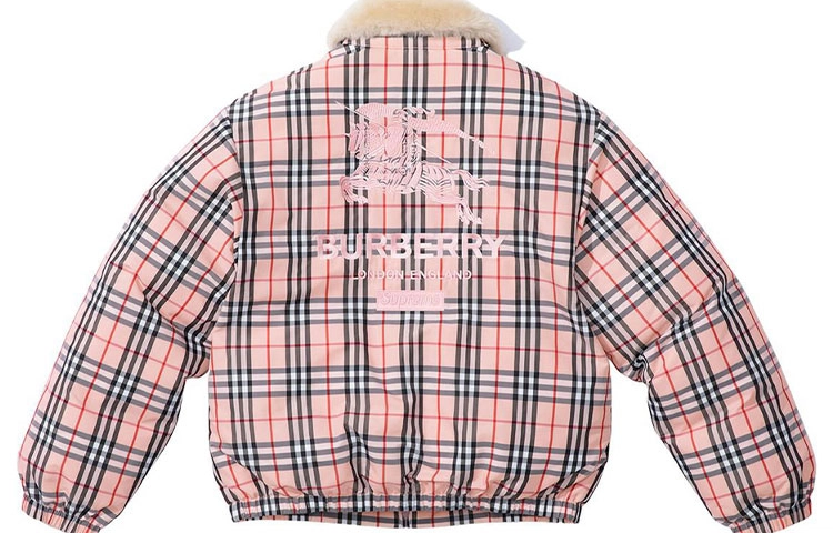 Supreme S2S2 Week 3 x Burberry Shearling Collar Down Puffer Jacket