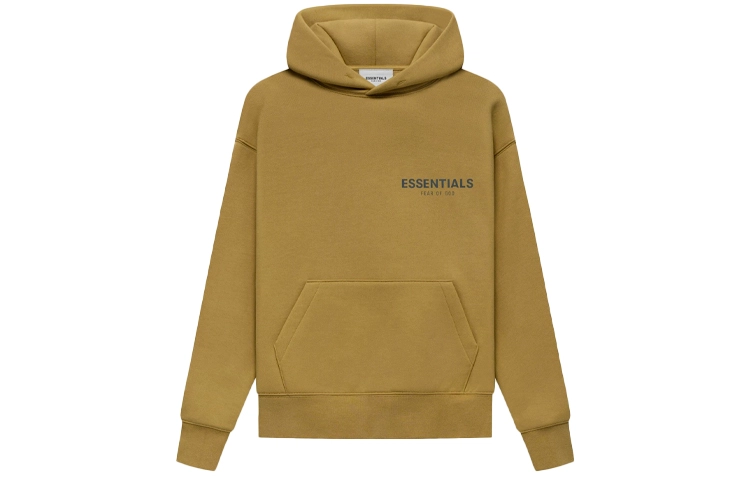 Fear of God Essentials FW21 Kids Pullover Hoodie Amber Logo
