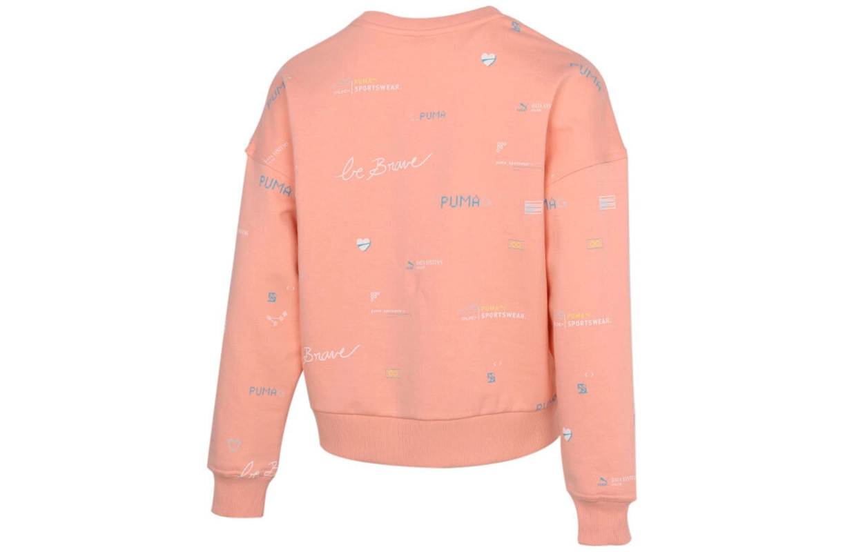 Puma Digit Aop Crew Wmn Logo