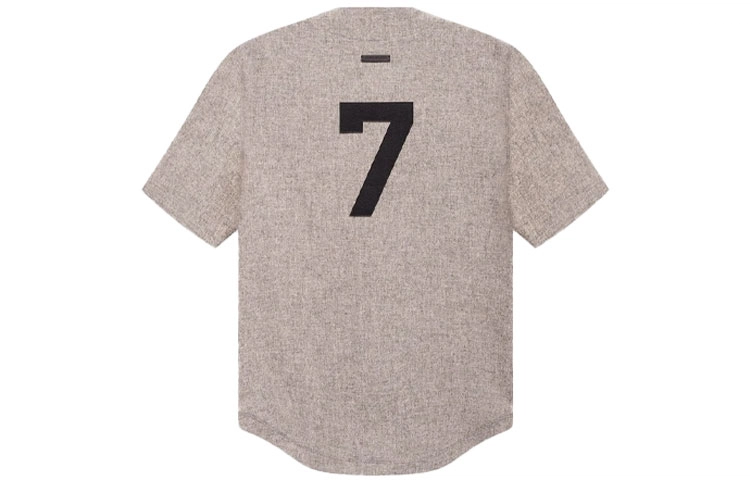 Fear of God Full Zip Baseball Jersey Away Grey Logo
