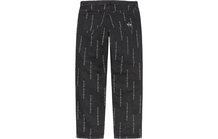 Supreme FW20 Week 15 Logo Stripe Jacquard Regular Jean