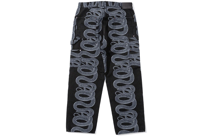 Supreme SS21 Week 4 x HYSTERIC GLAMOUR Snake Double Knee Denim Painter Pant