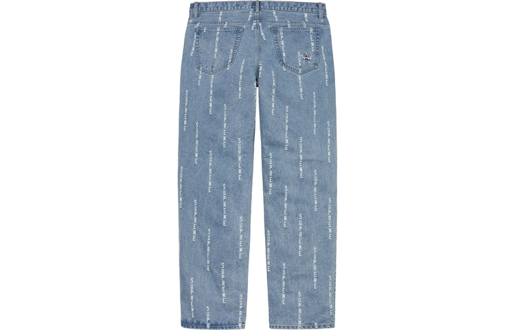 Supreme FW20 Week 15 Logo Stripe Jacquard Regular Jean