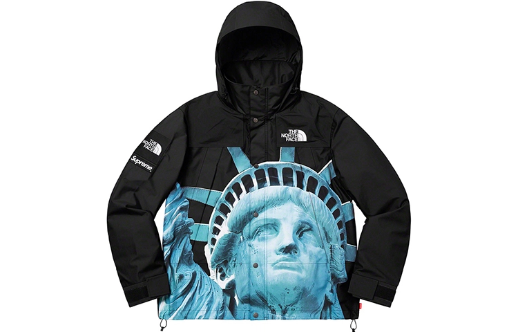 Supreme Week 10 x The North Face Statue of Liberty Mountain Jacket Black