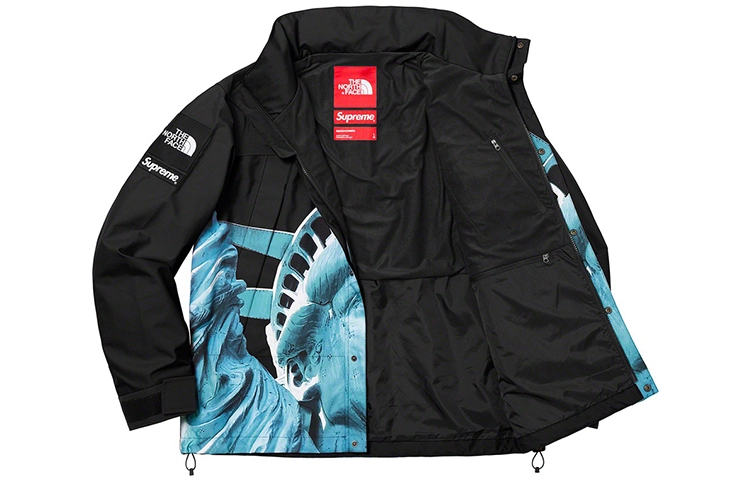 Supreme Week 10 x The North Face Statue of Liberty Mountain Jacket Black