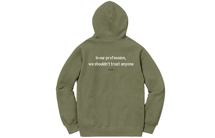 Supreme FW18 The Killer Hooded Sweatshirt Light Olive
