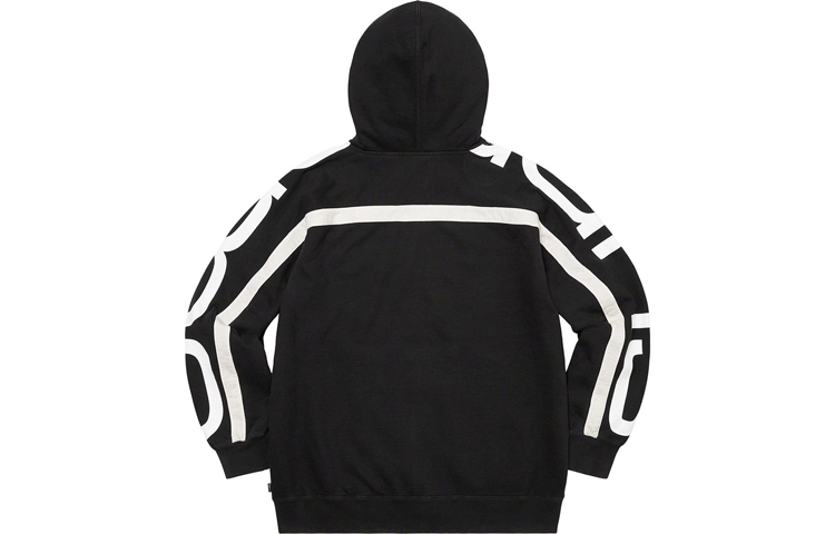 Supreme FW20 Week 13 Big Logo Paneled Zip Up Hooded Sweatshirt Logo