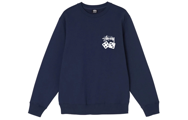 Stussy Dice Pigment Dyed Crew Logo