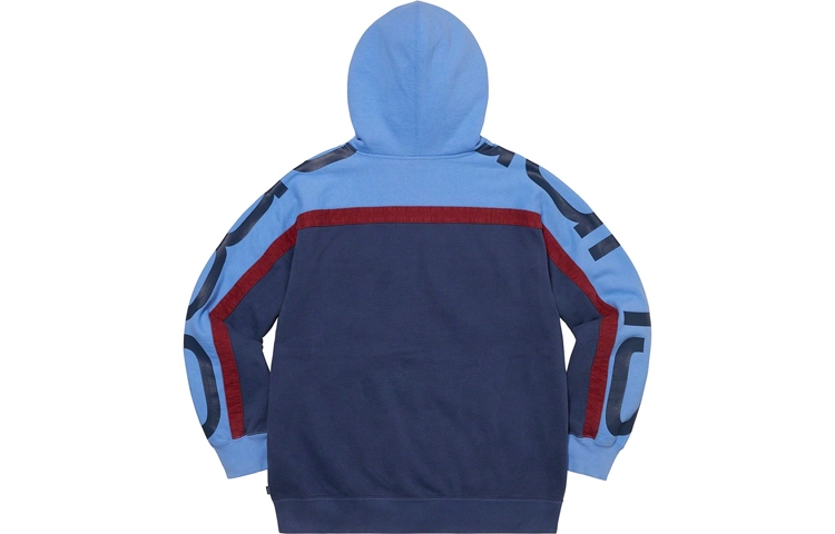 Supreme FW20 Week 13 Big Logo Paneled Zip Up Hooded Sweatshirt Logo