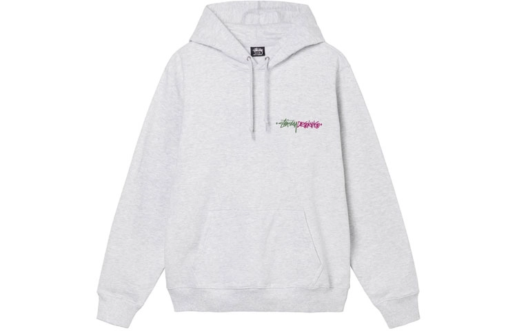Stussy FW21 Positive Vibrations Embroidered Hoodie Logo