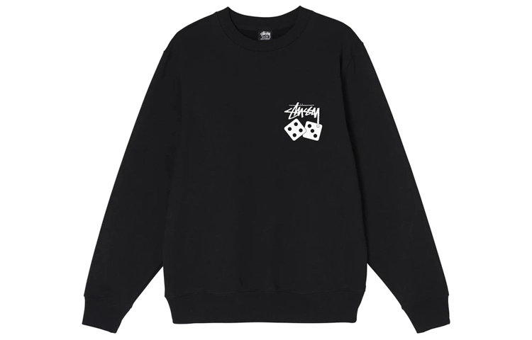 Stussy Dice Pigment Dyed Crew Logo