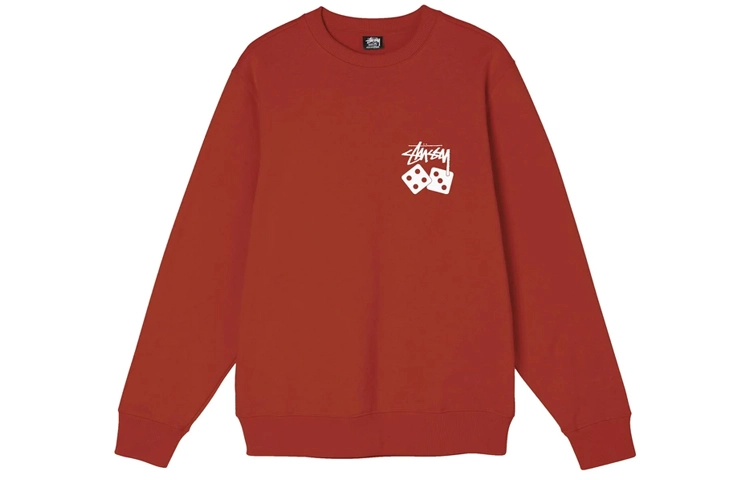 Stussy Dice Pigment Dyed Crew Logo