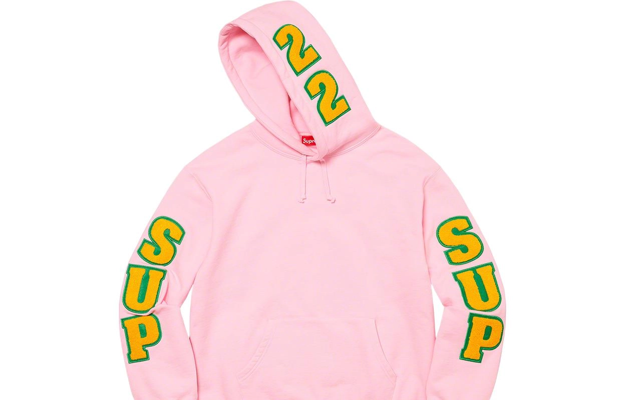 Supreme SS22 Week 1 Team Chenille Hooded Sweatshirt