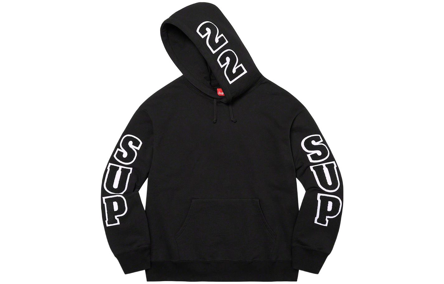 Supreme SS22 Week 1 Team Chenille Hooded Sweatshirt