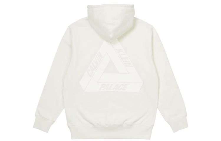 PALACE x Calvin Klein Tri-ferg Hood Light Grey Marl Logo