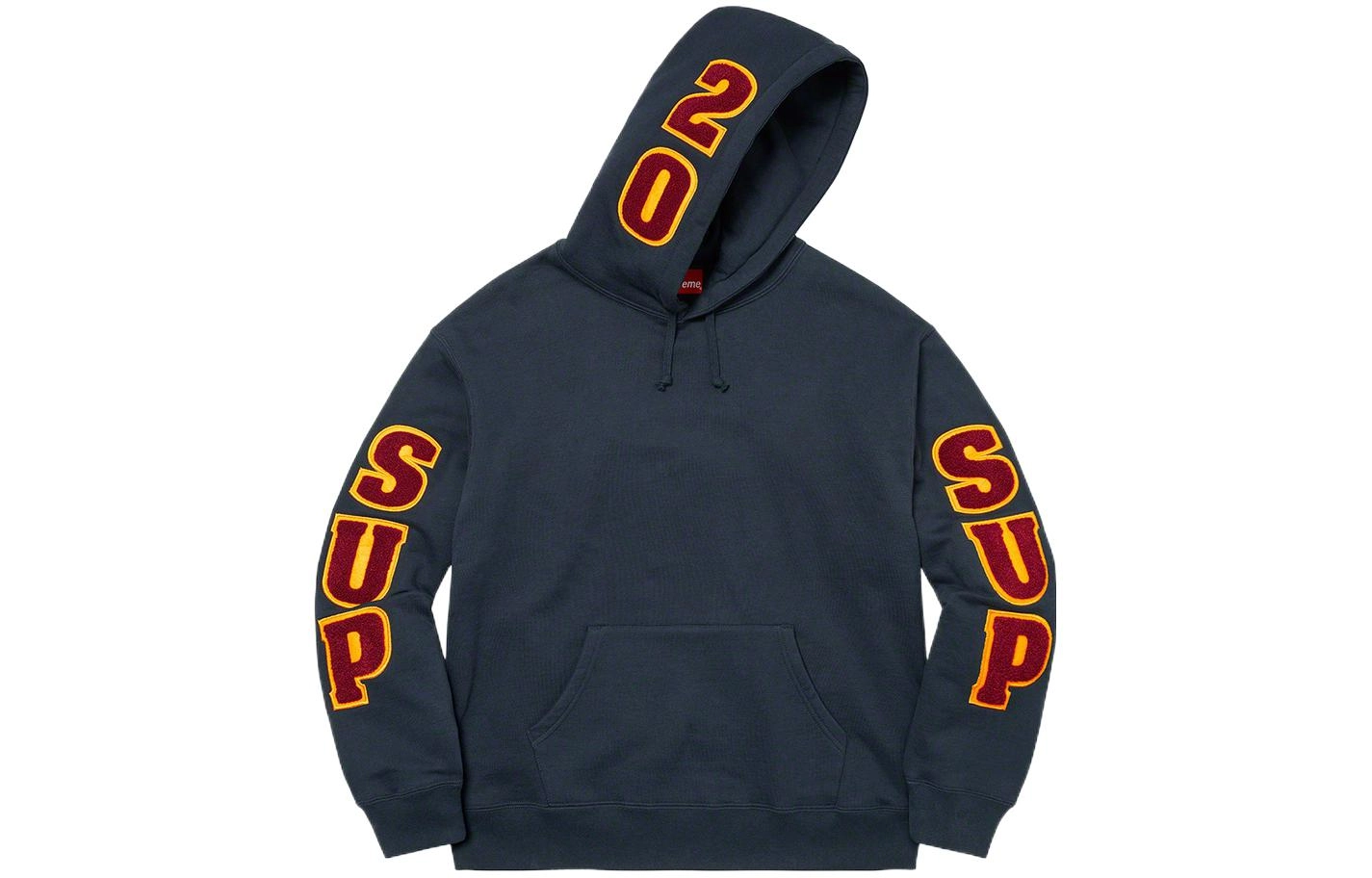 Supreme SS22 Week 1 Team Chenille Hooded Sweatshirt