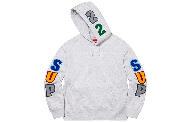 Supreme SS22 Week 1 Team Chenille Hooded Sweatshirt
