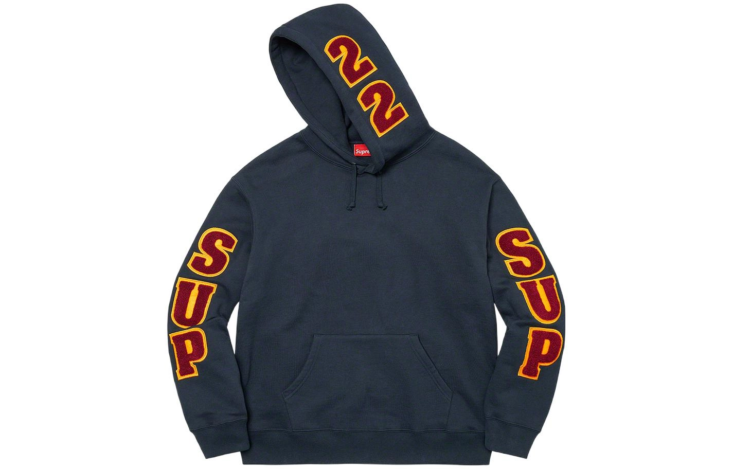Supreme SS22 Week 1 Team Chenille Hooded Sweatshirt