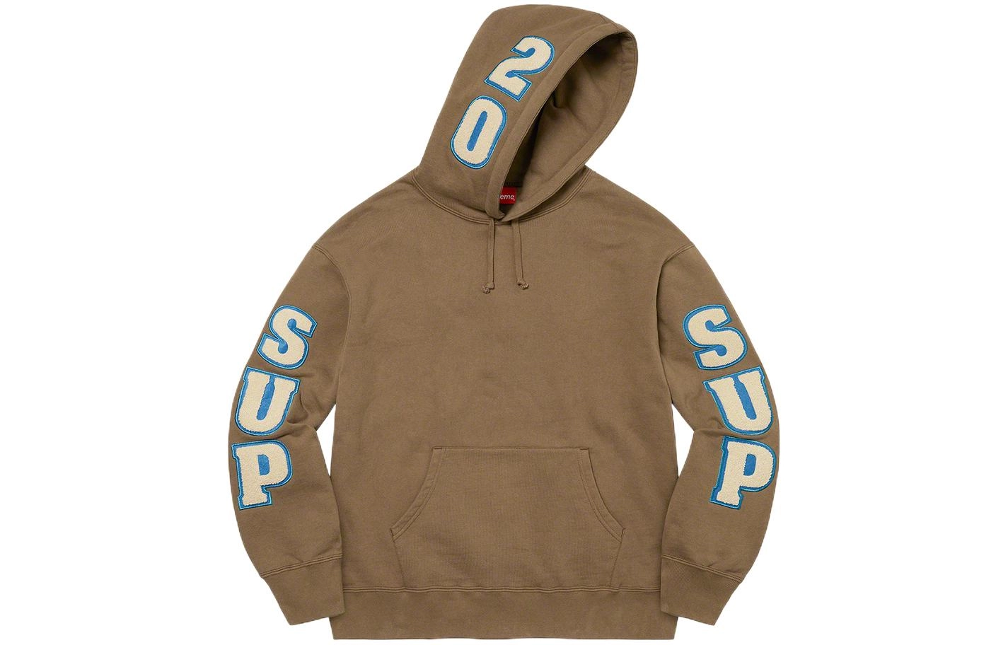 Supreme SS22 Week 1 Team Chenille Hooded Sweatshirt