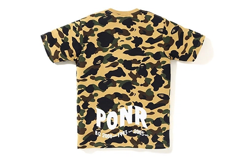 A BATHING APE Bape Camo Shark Tee PONR T