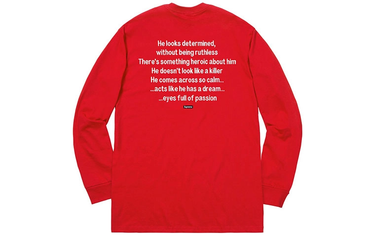 Supreme FW18 The Killer LS Tee Red T