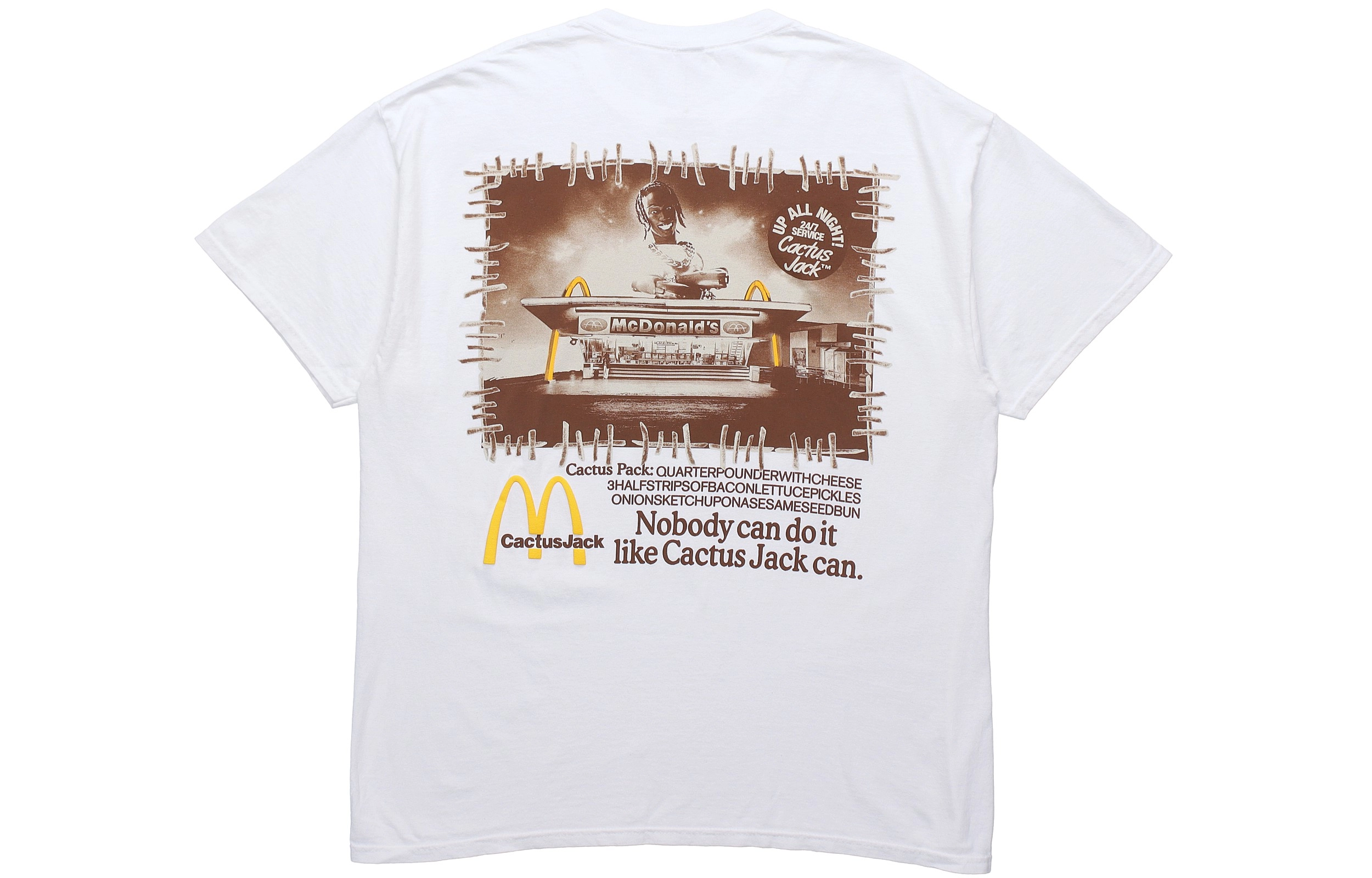 Travis Scott Cactus Jack x Mcdonald Vintage Action T
