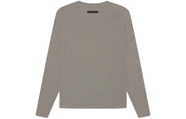 Fear of God Essentials Thermal Henley Long Sleeve Gray FlannelCharcoal T