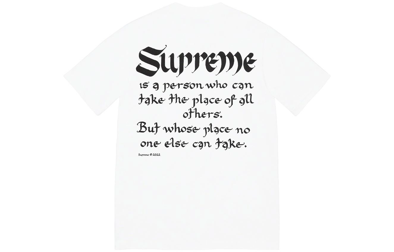 Supreme SS22 Week 8 Person Tee T