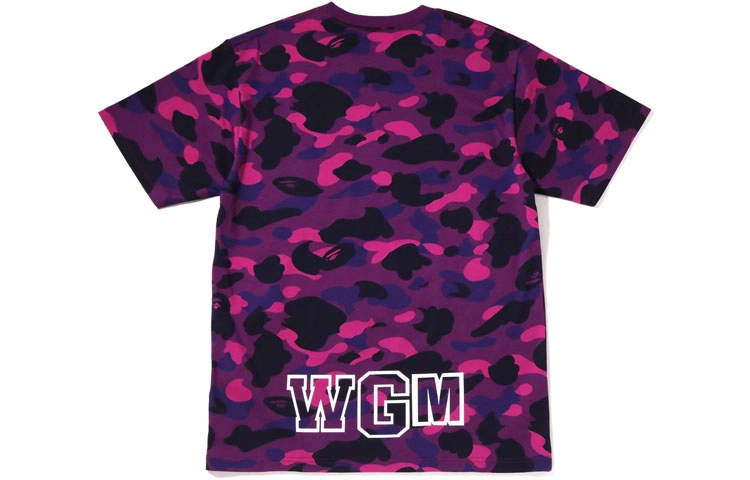 A BATHING APE Color camo shark tee T