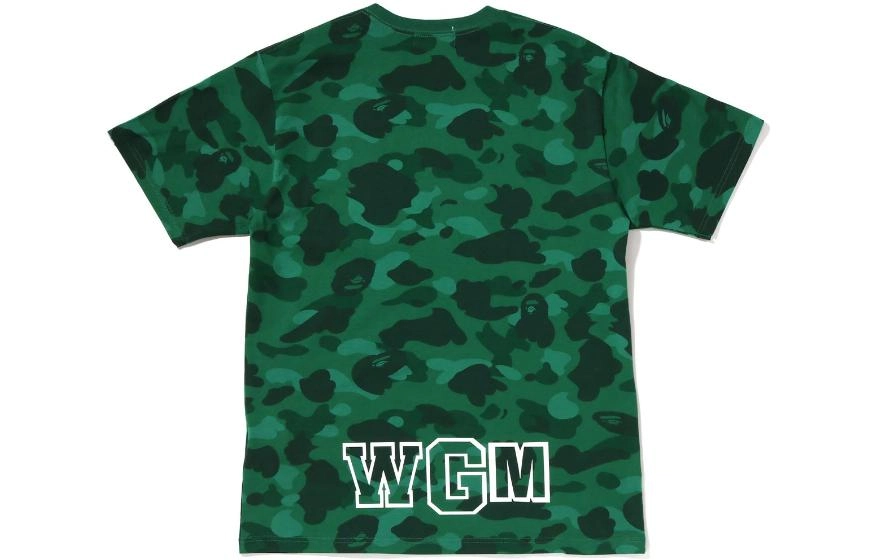 A BATHING APE Color camo shark tee T