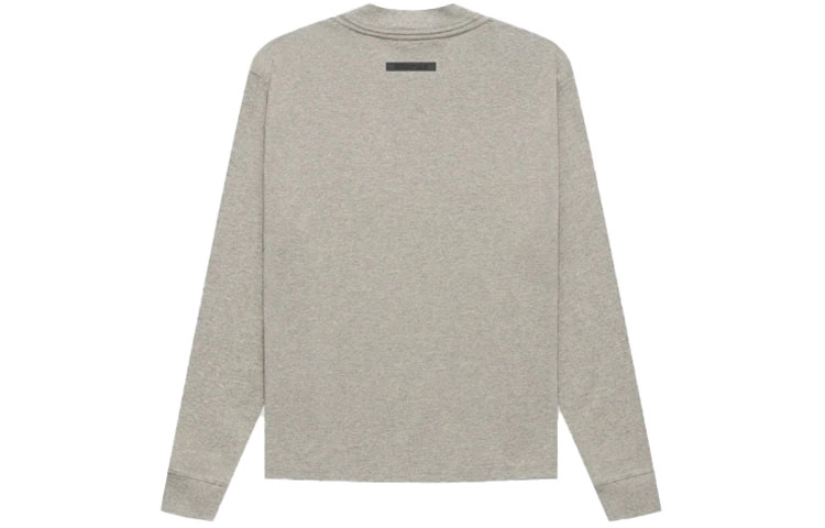 Fear of God Essentials FW21 Ls Tee Dark Heather Oatmeal LogoT