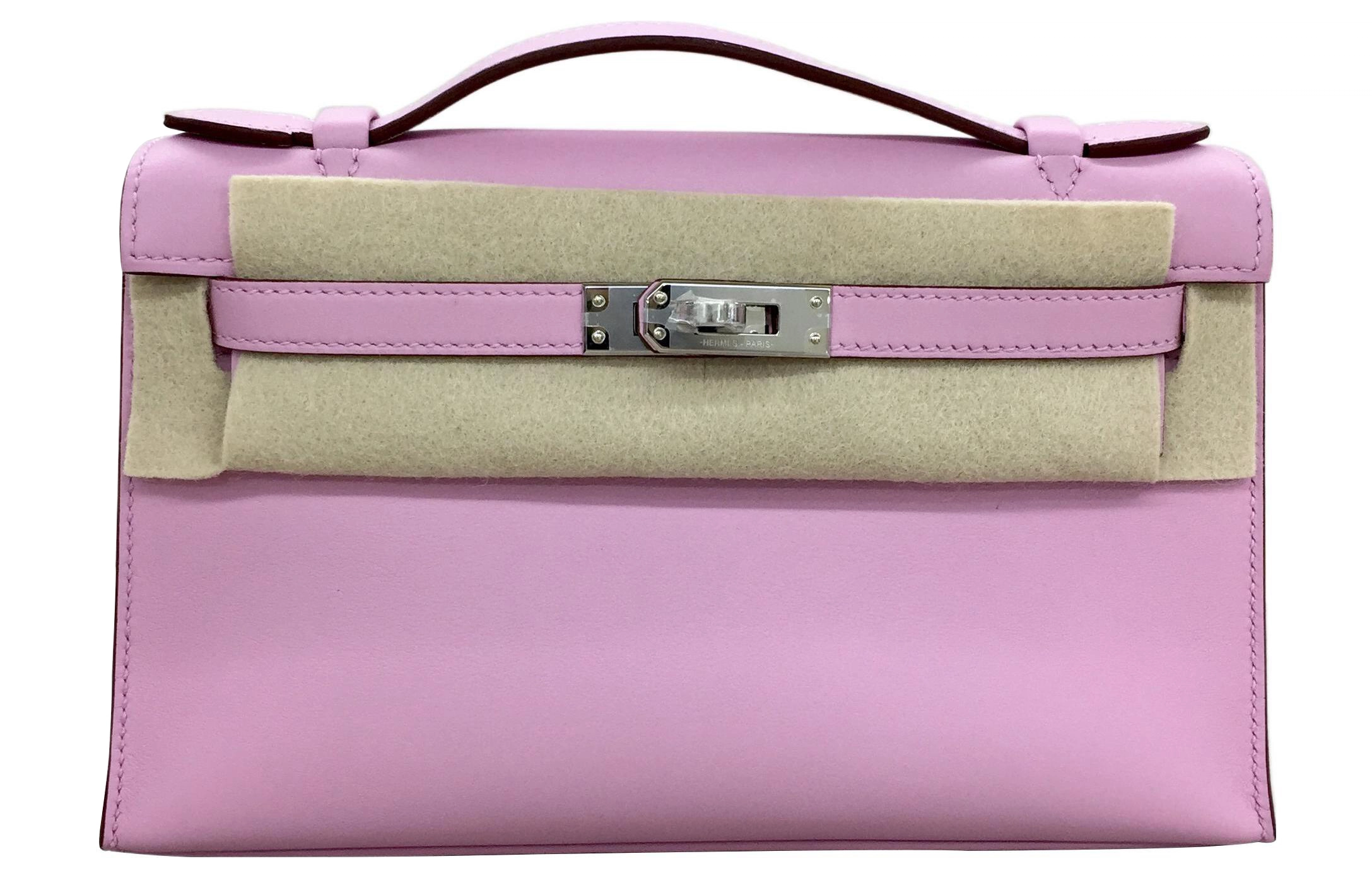 HERMES Mini Kelly Swift X9 Mauve Sylvestre