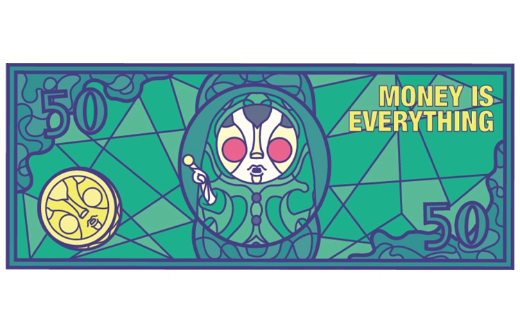 Yanis x ThatArt EMM- Money is Everything 40*33.5cm