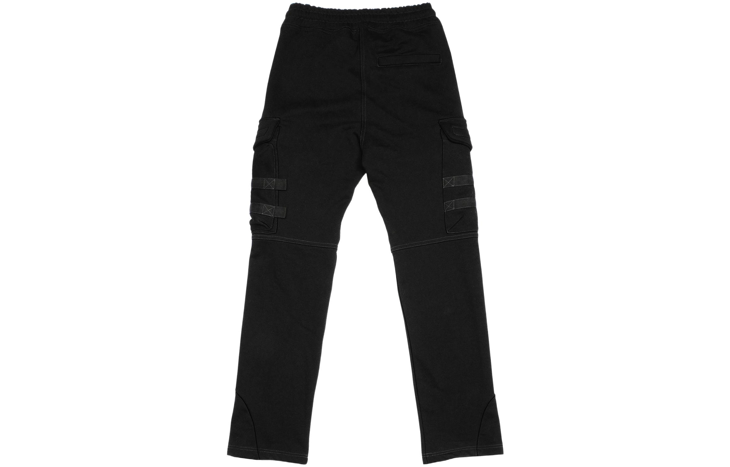 FARFROMWHAT FW22 3 Cloud Pocket Sweat Pants Moonless Night Black