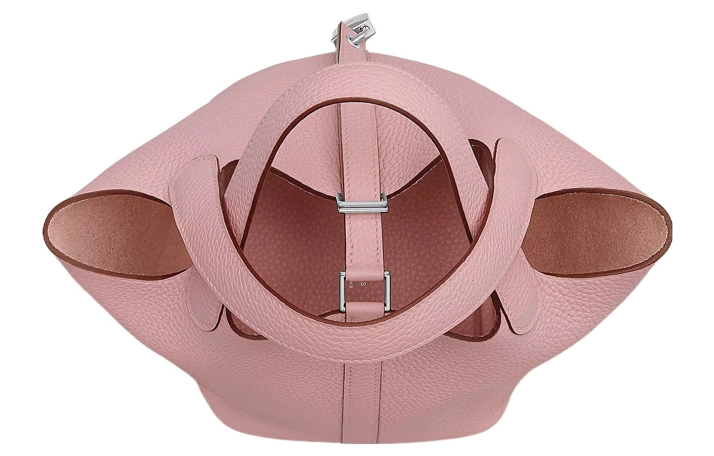 HERMES Picotin Lock 18 Taurillon Clemence 3Q RoseSakura