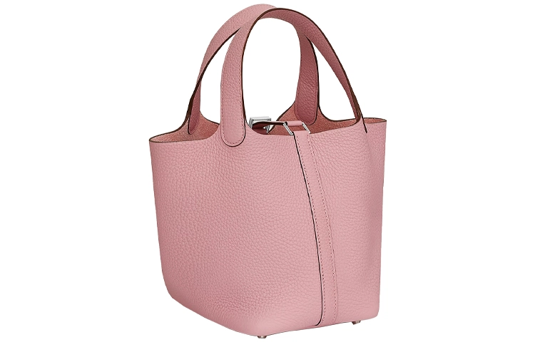 HERMES Picotin Lock 18 Taurillon Clemence 3Q RoseSakura