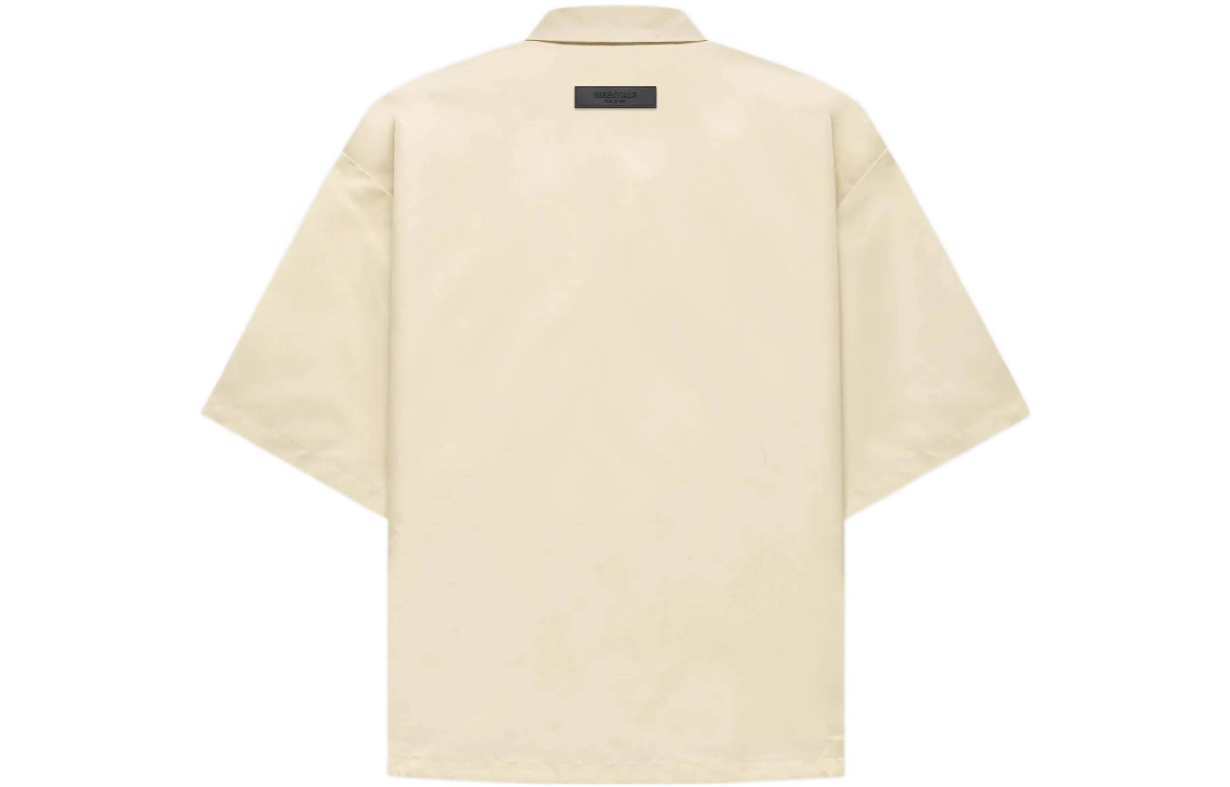 Fear of God Essentials FW22 Ss Nylon Shirt Egg Shell