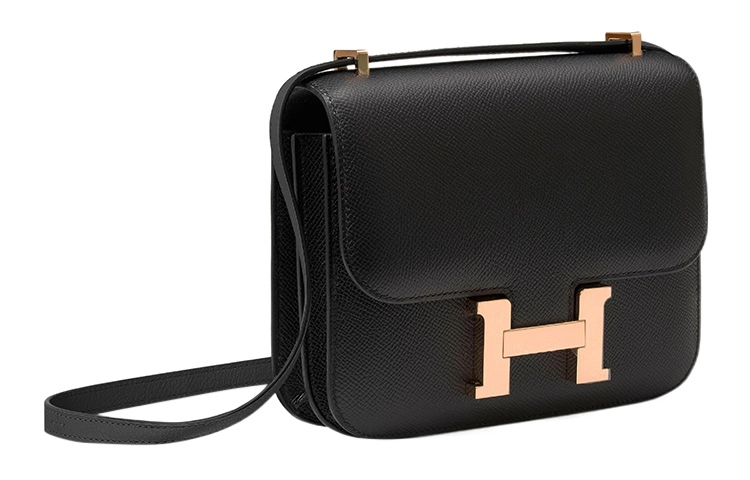 HERMES Constance Mini 19 Epsom Noir
