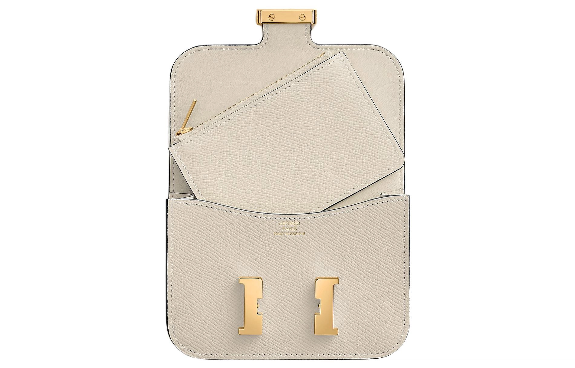 HERMES Constance Slim Epsom 10 Craie