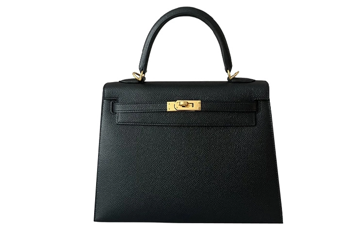 HERMES Kelly 25 Epsom Noir