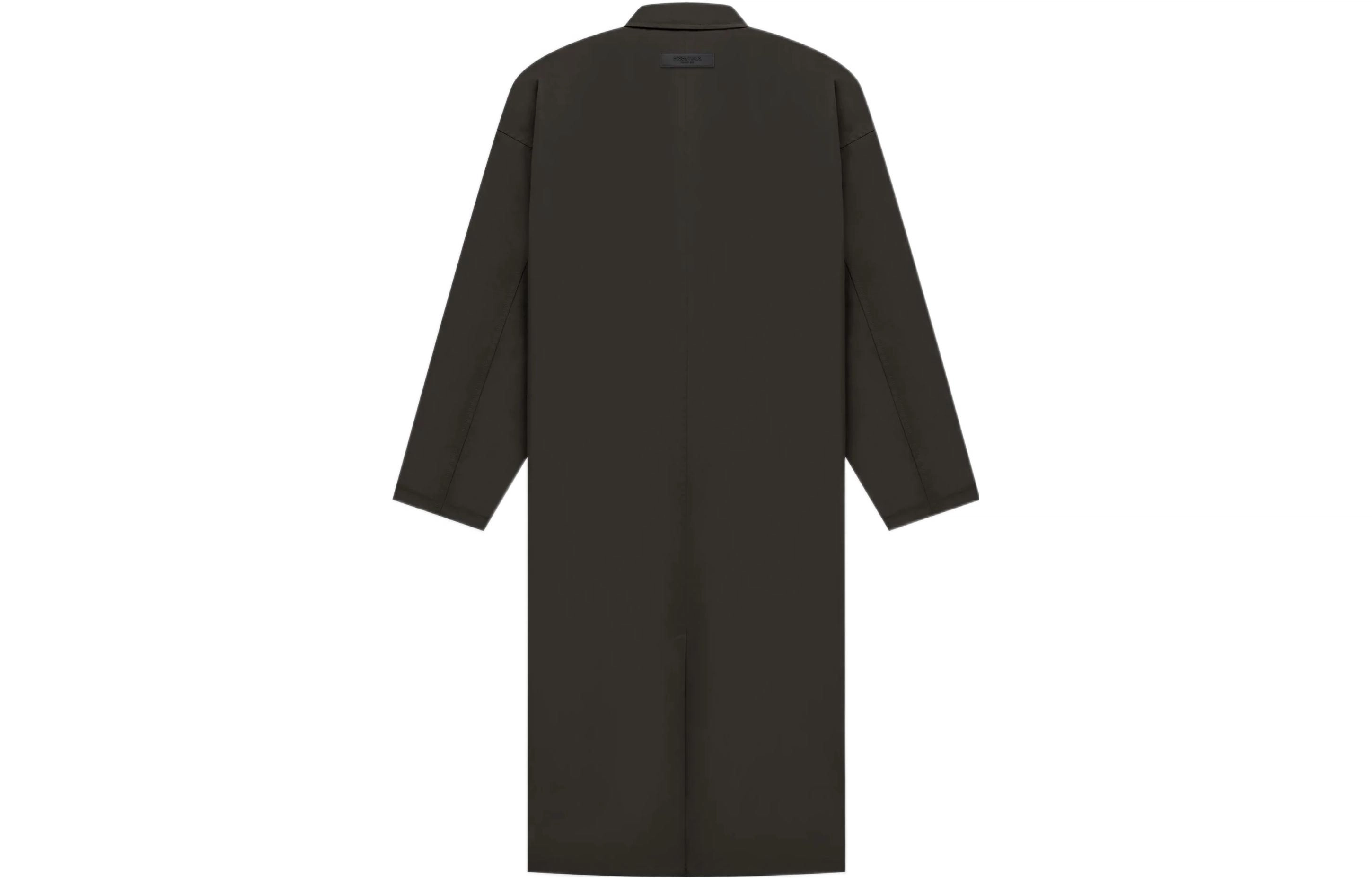 Fear of God Essentials FW22 Long Coat Off Black