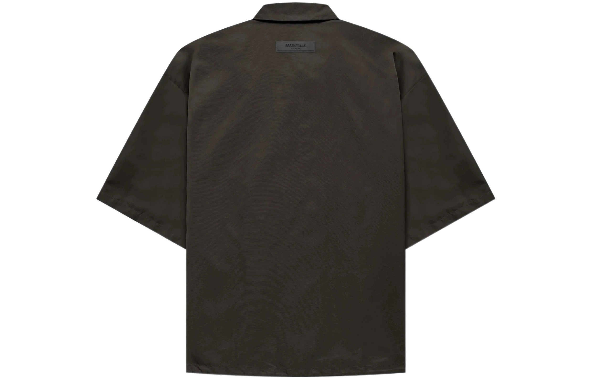 Fear of God Essentials FW22 SS Nylon Shirt Off Black