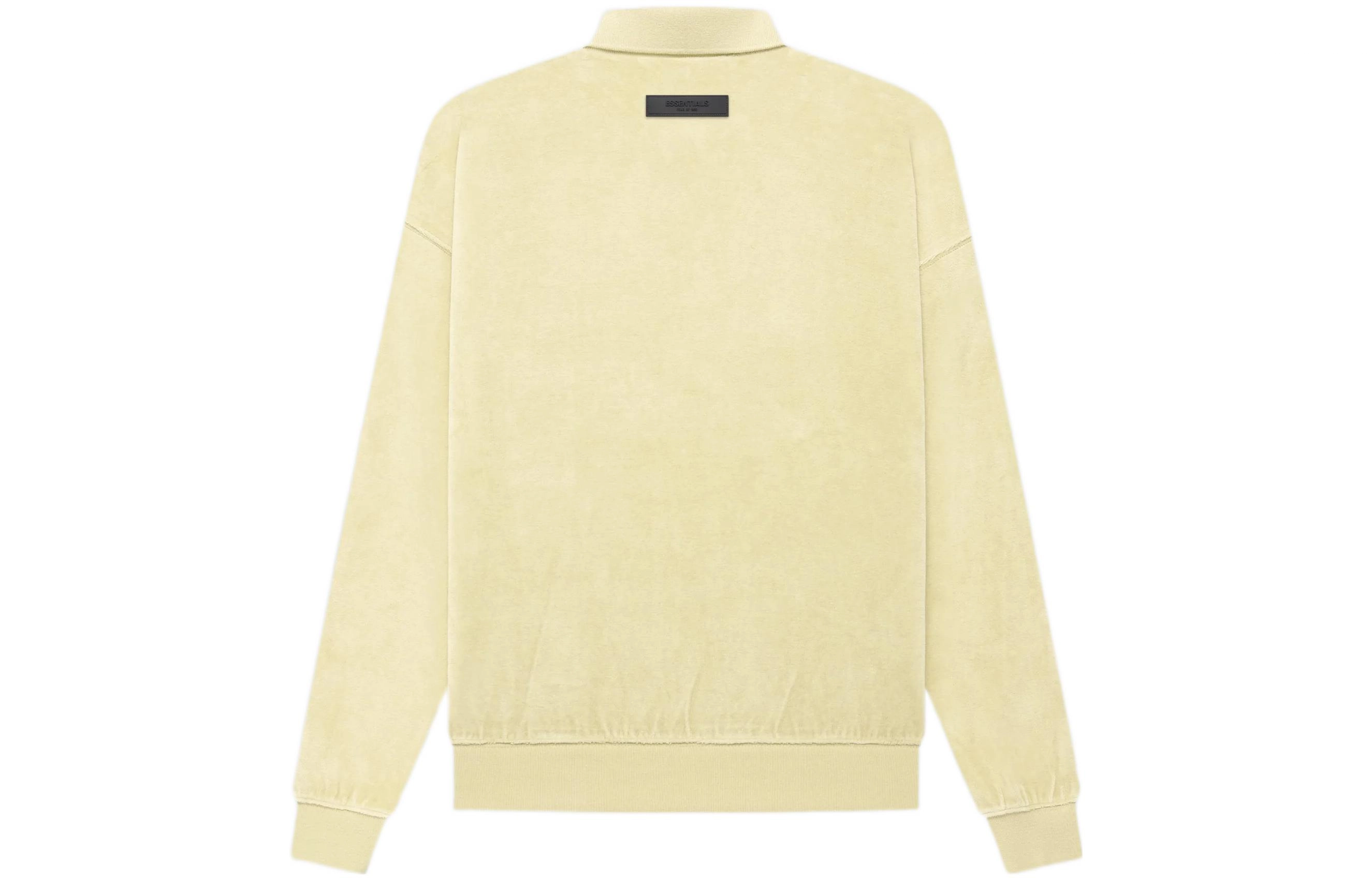 Fear of God Essentials FW22 Womens Velour Ls Polo CANARY Polo