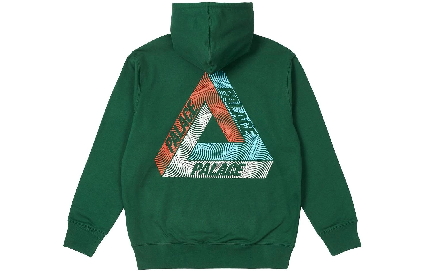 PALACE FW22 Swirl Tri-Ferg Hood Green Logo