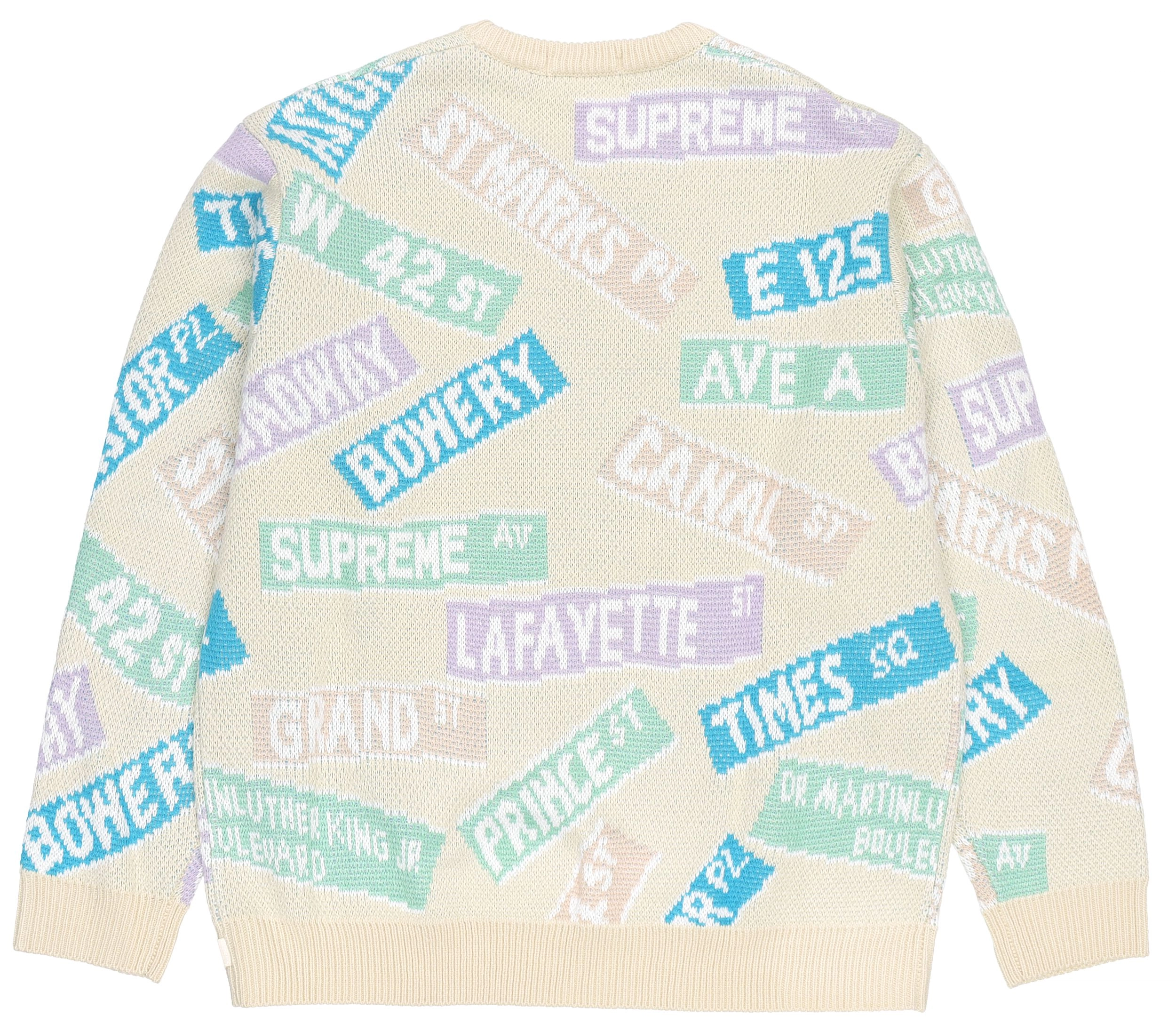 Supreme SS21 Week 1 Street Signs Sweater