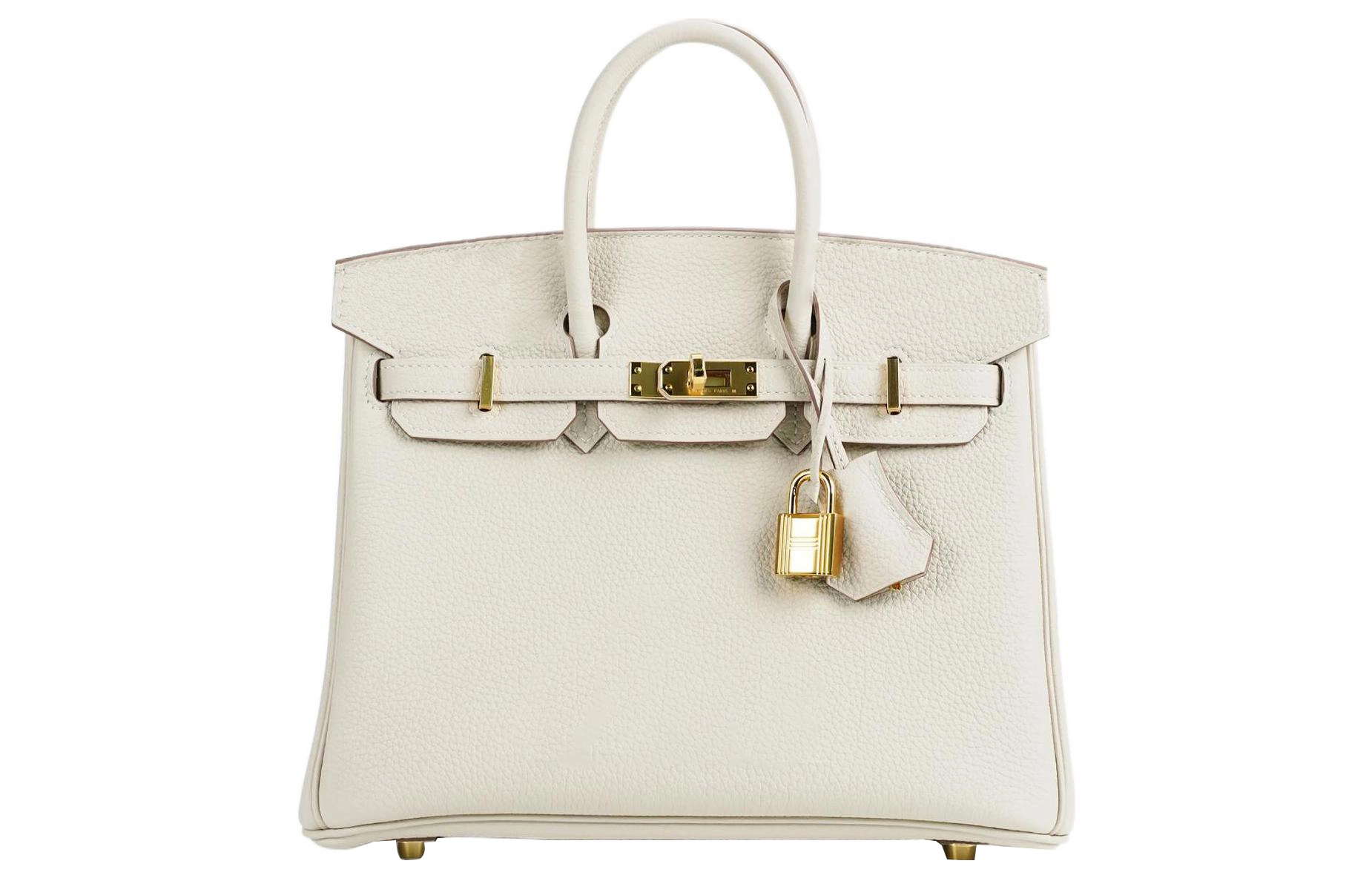HERMES Birkin 25 Togo 10 Craie